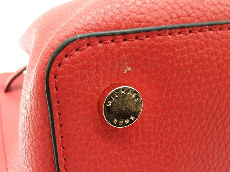 Michael Kors Emilia Dark Sangria Red Pebbled Leather Crossbody Bag Do1025orde