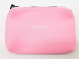 Chanel Vip Neon Pink Neoprene Cosmetic Bag Do0225oxde