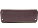 Hermes Jpg Kelly 42cm Raisin Purple Clemence Palladium Handbag Do0925lxzxzde