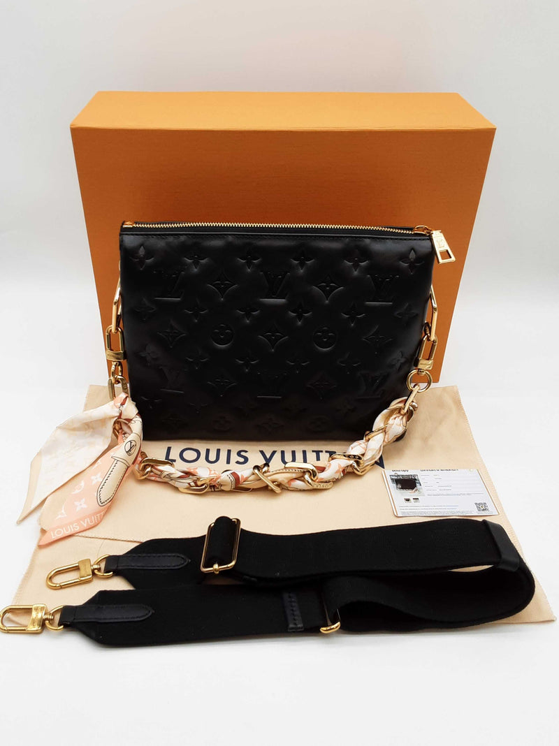 Louis Vuitton Coussin Black Empriente Monogram Leather Shoulder Bag Do1025lexzde