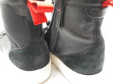 Christian Louboutin Smartic Black Leather Studded Boots Size Eu 44 Do0325wxzde