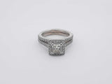 1.10ctw 14k White Gold 6.1 Grams Ring Size 6 Sd0525srzsa
