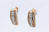 Diamond Drop Stud Earrings In 10k Yellow Gold 3.6 Grams Eb0625lwxdu