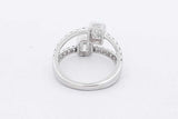 2.86cttw Lab Grown Diamond Ring 14k White Gold 3.9 Grams Size 6.75 Eb0826lxrxsa
