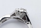 1.17cttw Diamond 14k White Gold Wedding Set 6.5 Grams Size 8 Eb0526cxzsa
