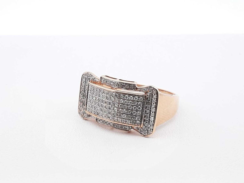 Diamond Pavé & 10k Yellow Gold Cluster Ring 3.9 Grams Size 10 Fw0425wzxdu