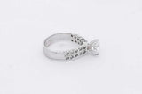 1.2cttw Diamond Ring In 14k White Gold 5 Grams Size 4.75 Eb0126rxzsa