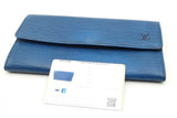 Louis Vuitton Dark Blue Epi Textured Leather Sarah Wallet Eb1224crsa