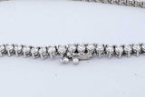 9.66cttw Diamond Tennis Necklace In 14k White Gold 21.8g 16.25 Inch Eb0926oxxzde