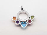 Bvlgari Allegra 18k White Gold & Gemstone Pendant 9.5 Grams Fw0326erxdu