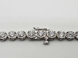 9.68 Cttw Lab Grown Diamonds 0.925 Silver 22.0g Chain 17.75 In Do0725lorxde