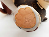 Louis Vuitton Doudou Oscar Dog White Brown Leather Plush Toy Do1025wxzde
