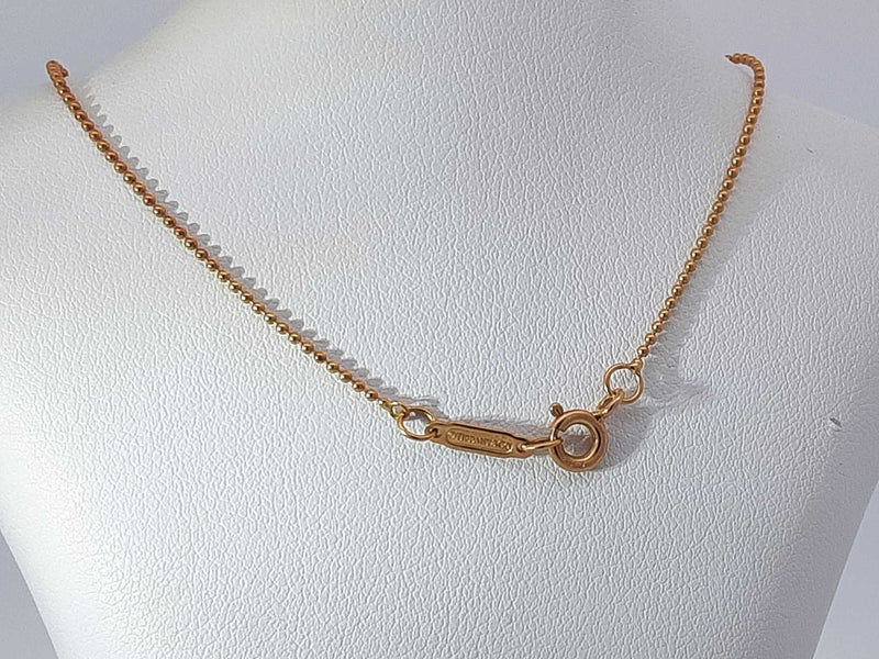 18k Yellow Gold Tiffany & Co Key Chain 4 Grams 18 Inches Aa0725pxzsa