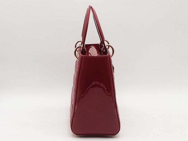 Christian Dior Medium Lady Dior Bag Red Aa1025ozxzsa
