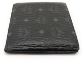 Mcm Black Visetos Coated Canvas Bifold Wallet Do0925oxde