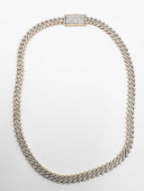Diamond & 10k Yellow Gold Cuban Link Chain 114.7 Grams 22.5 Inch Fw0726rrzxdu