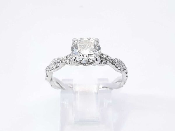 1.93 Cttw Diamond & 14k White Gold Engagement Ring 4.0 Gram Sz 8.75 Fw1124lixzdu