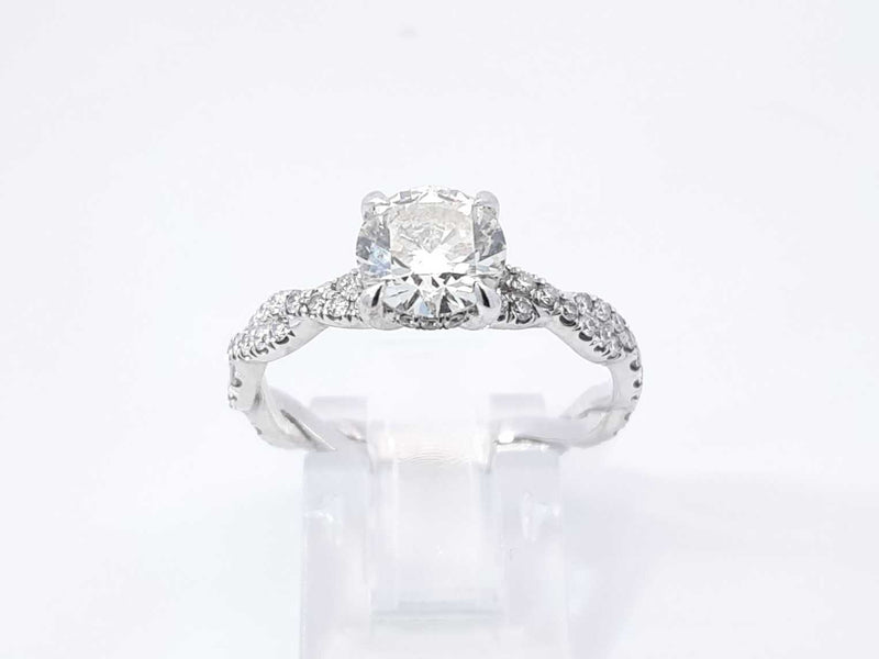 1.93 Cttw Diamond & 14k White Gold Engagement Ring 4.0 Gram Sz 8.75 Fw1124lixzdu