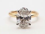 2.02 Carats Lab Grown Diamond 14k Two Tone Gold 2.8g Ring Size 4.25 Do0526prxde