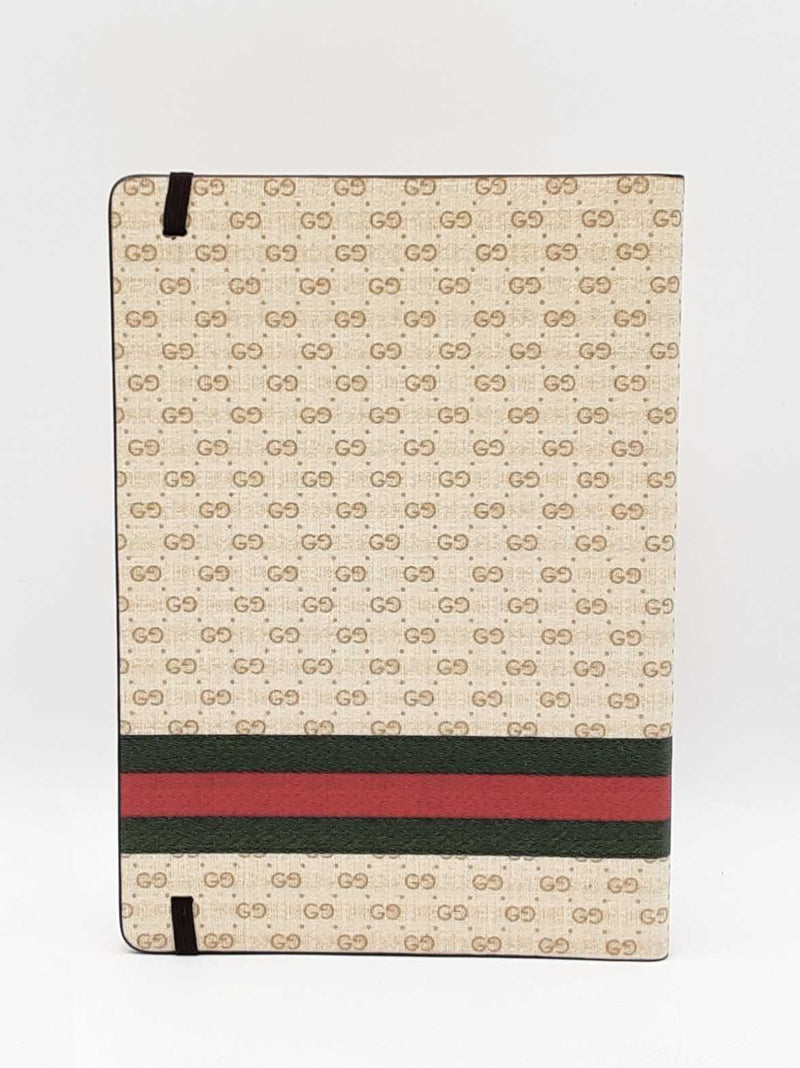 Gucci Gg Supreme Web & Horsebit Large Notebook Fw0925ordu