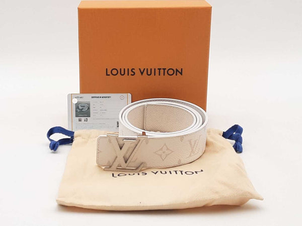Louis Vuitton Initial White Monogram White Belt Size 38 Aa0925orzsa