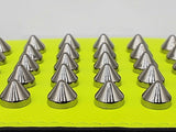 Christian Louboutin Kios Wallet In Neon Yellow Spiked Leather Fw0726oordu