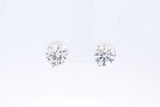 Lab Grown Diamond 3ctw Screwback Stud Earrings 14k White Gold 1.5g Eb0322pwxzsa