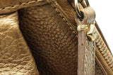 Mcm Gold Metallic Leather Top Handle Satchel Bag Eb0726lordu