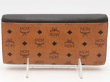 Mcm Canvas Leather Trifold Wallet Brown Aa1025ixsa