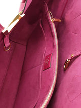 Louis Vuitton Monogram Canvas Magenta Leather Kimono Tote Bag Eb0526lcrrsa