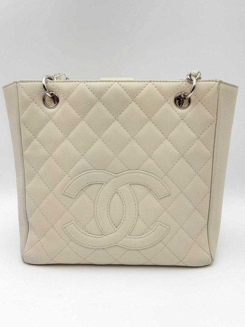 Chanel Quilted Caviar Shopping Tote Bag Eb1024crxdu