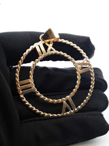 14k Yellow Gold Openwork Clock Face Pendant 11.3 Grams Fw0826izxdu