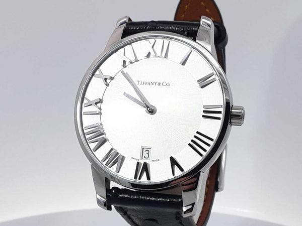 Tiffany & Co. Atlas Stainless Steel 37mm Quartz Watch Sd0525izxsa
