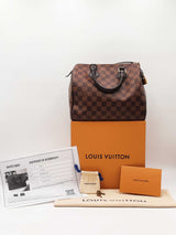Louis Vuitton Speedy 25 In Damier Ebene Coated Canvas Fw0925rxzdu