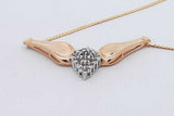 0.23cttw Diamond Pendant Necklace 10k Yellow Gold 4.4 Grams 16 Inch Eb0826lcrsa