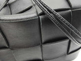 Bottega Veneta Cassette Bucket Bag In Black Maxi-intrecciato Lambskin Leather Fw0726izxdu