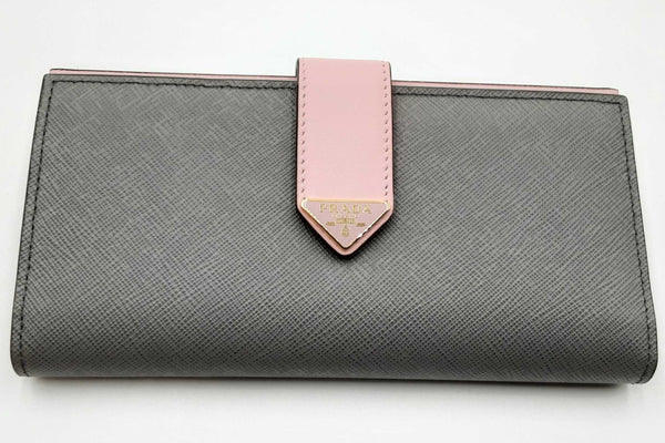 Prada Saffiano Leather Long Wallet Eb0624pxzdu