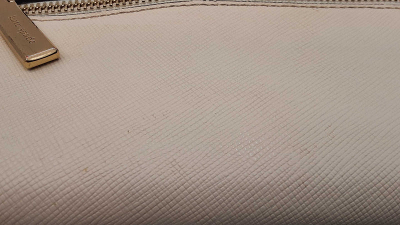Kate Spade Madison Large Slim Wallet In Meringue Saffiano Leather Fw0625lxdu