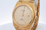 Tissot Powermatic 80 Prx 40mm Gold Tone Stainless Steel Watch Eb1125rxzdu