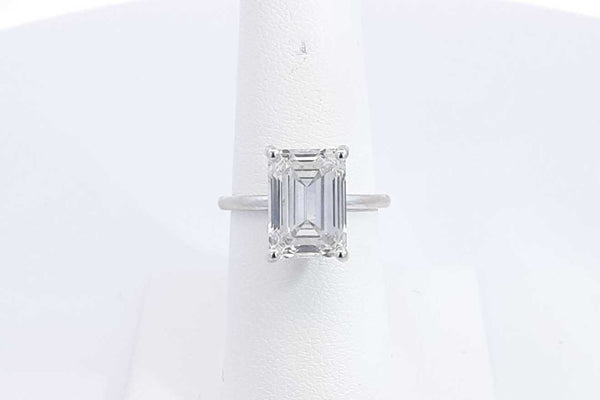 Approx. 5.22ctw Lab Grown Emerald Cut Diamond In 14k White Gold 4g Eb0724lrxzsa