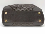 Marc Jacobs Quilted Patent Leather Top Handle Brown Aa1026rzsa