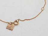 18k Rose Gold 9.5g Ginkgo Leaf Pendant Chain 17 In Do0425rexde