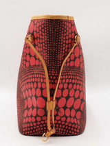 Louis Vuitton X Yayoi Kusama Limited Edition Neverfull Mm In Rouge Monogram Waves Coated Canvas Fw0726irxdu