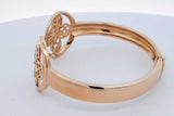 Louis Vuitton Monogram 18k Yellow Gold Hinged Bangle Bracelet 32.3g Eb0226oxxzde