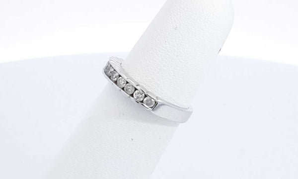 0.55 Cttw Diamond & 14k White Gold Ring Size 5.25, 3.5 Grams Eb0424lrxdu