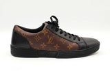 Louis Vuitton Match Up Sneakers In Monogram Coated Canvas Size 7.5 Fw0326lcrdu