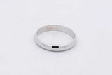 14k White Gold Wedding Band Ring 3.4 Grams Size 9.25 Eb0626lrxsa