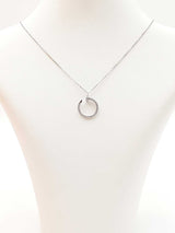 Cartier Juste Un Clou Pendant Necklace In 18k White Gold 5.7g Fw0526ocrxdu
