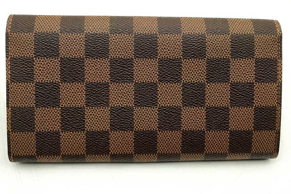 Louis Vuitton Damier Ebene Trunks & Locks Sarah Wallet Eb0824orxsa