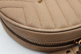Yves Saint Laurent Vinyle Round Chevron Quilted Leather Crossbody Bag Eb626wxzde